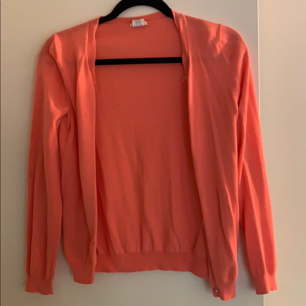 Coral cardigan